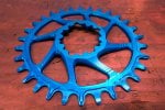 Corona GARBARUK Direct Mount 1-speed narrow-wide SRAM GXP Boost 34T blue