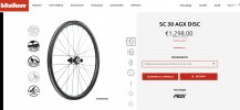 cerchi carbonio gravel vision sc30 agx i23 nuovi