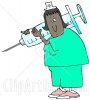 19700-Clipart-Illustration-Of-A-Black-Female-Nurse-In-Scrubs-And-A-Hat-Carrying-A-Giant-Needle-A.jpg